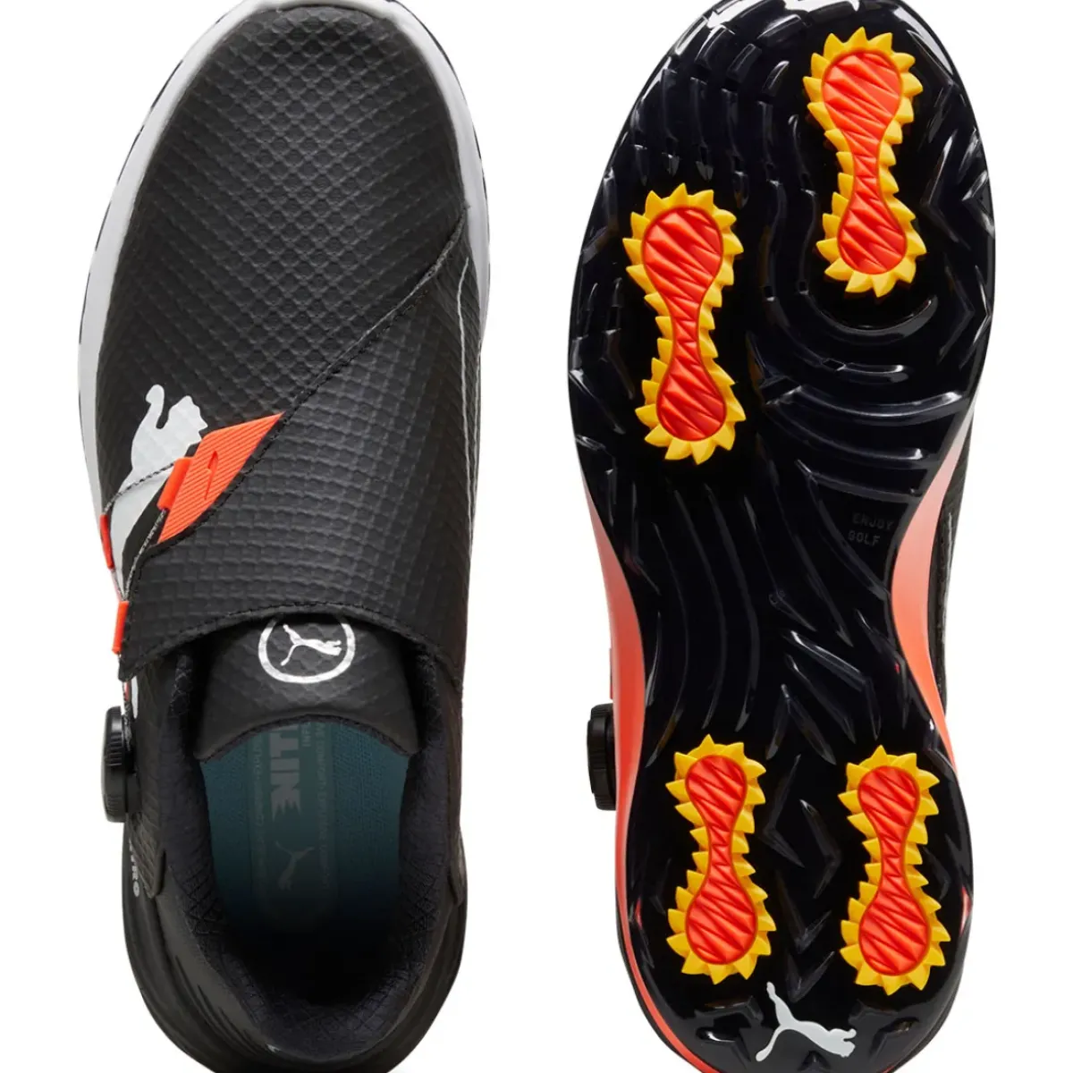 Discount PUMA Men's Phantomcat NITRO + DISC Waterproof Spiked Golf Shoes Men's Spiked Golf Shoes|Men's Waterproof Golf Shoes