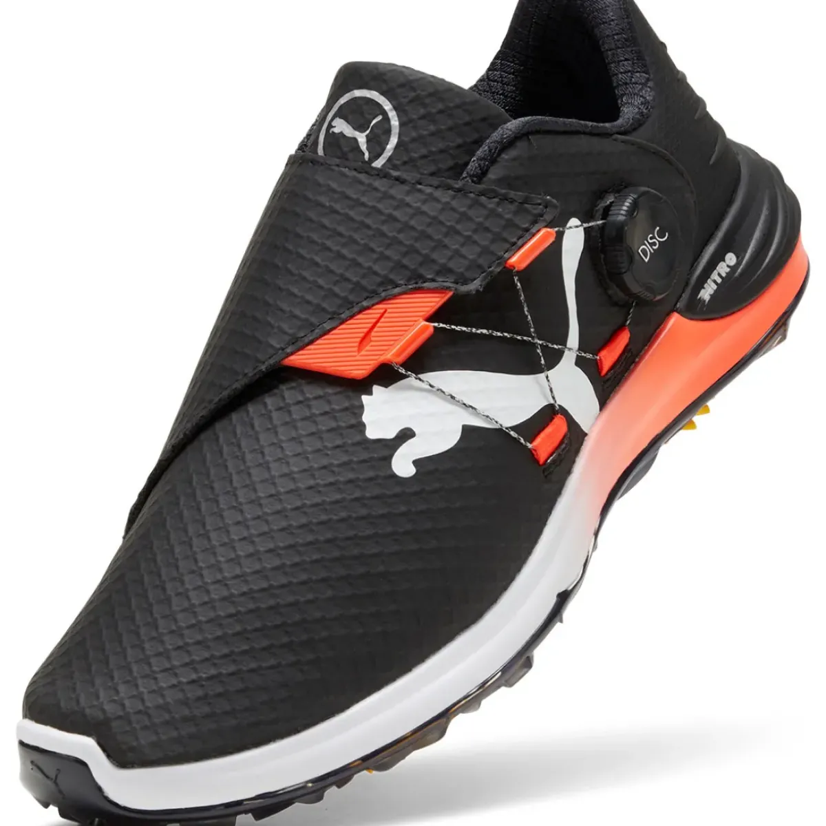 Discount PUMA Men's Phantomcat NITRO + DISC Waterproof Spiked Golf Shoes Men's Spiked Golf Shoes|Men's Waterproof Golf Shoes