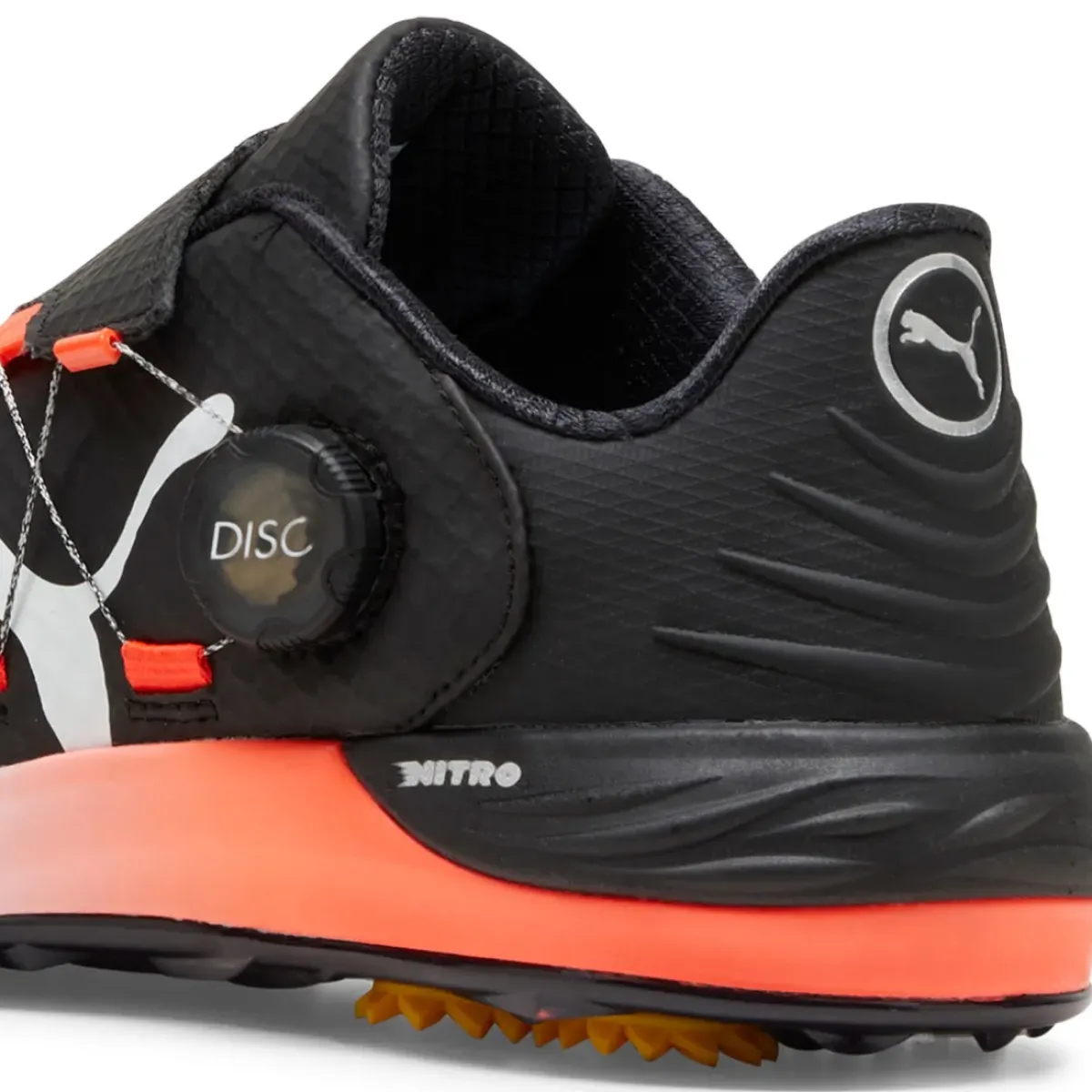 Discount PUMA Men's Phantomcat NITRO + DISC Waterproof Spiked Golf Shoes Men's Spiked Golf Shoes|Men's Waterproof Golf Shoes