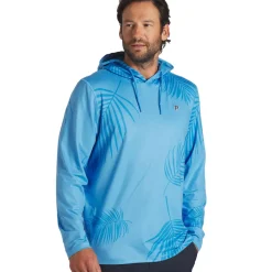PUMA Men's PTC Palm Print Golf Hoodie Men's Hoodies|Men's Sweaters