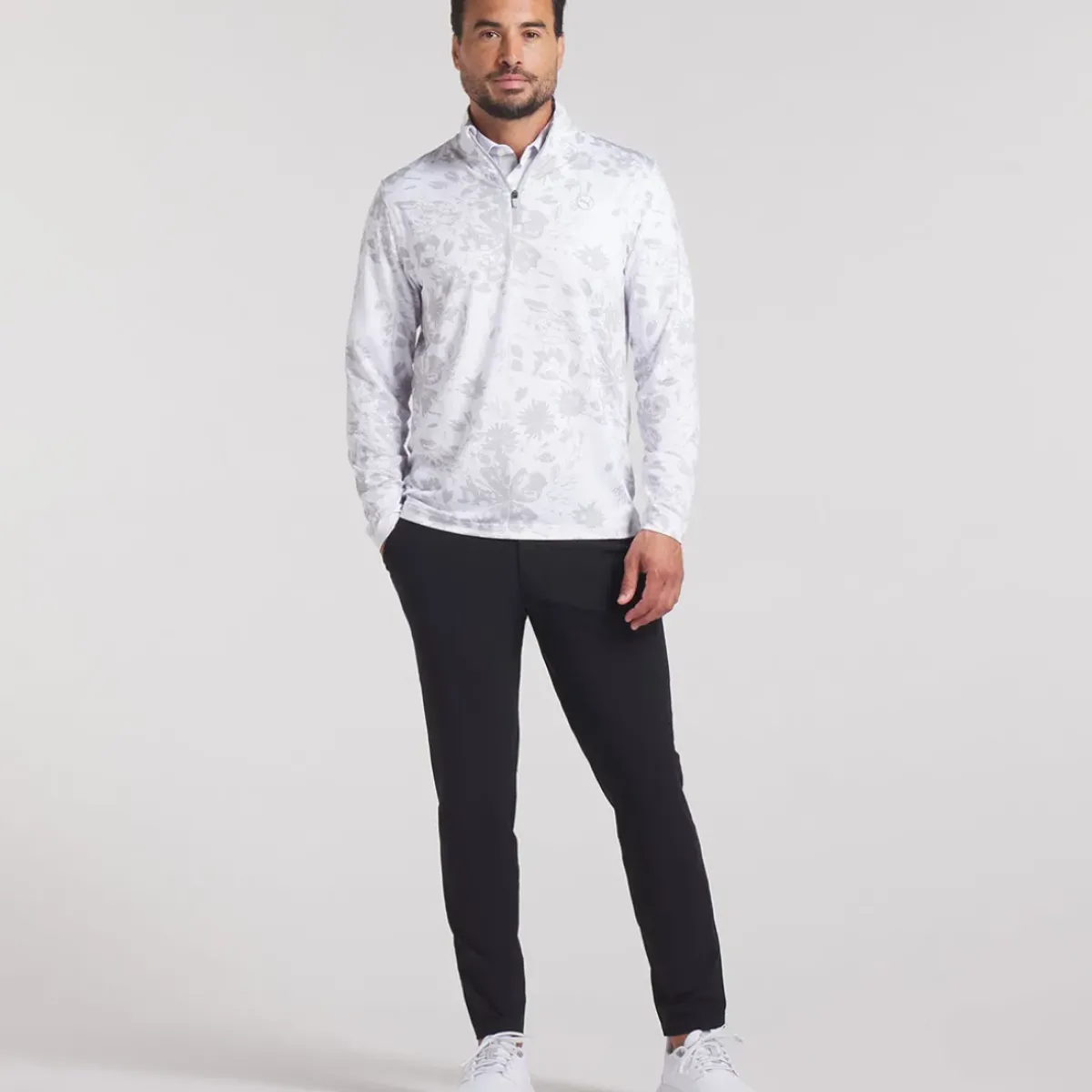 Hot PUMA Men's Pure 2.0 Rose Quarter Zip Golf Mid Layer Men's Sweaters|Men's Midlayers