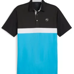 New PUMA Men's Pure Colourblock Golf Polo Shirt Men's Polo Shirts