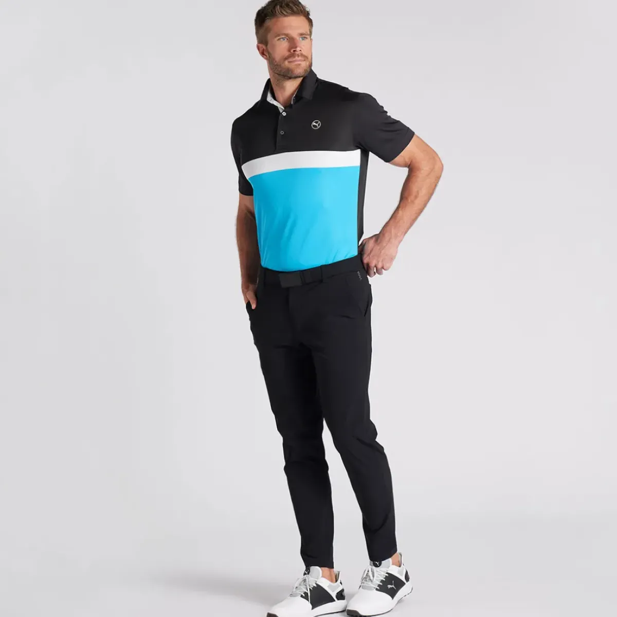New PUMA Men's Pure Colourblock Golf Polo Shirt Men's Polo Shirts
