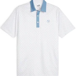 Discount PUMA Men's Pure Geo Golf Polo Shirt Men's Polo Shirts