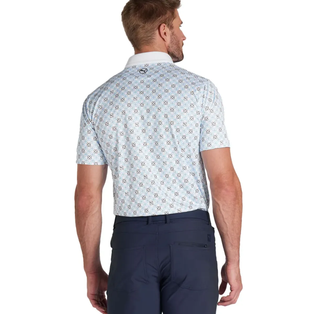 Sale PUMA Men's Pure Monogram Golf Polo Shirt Men's Polo Shirts