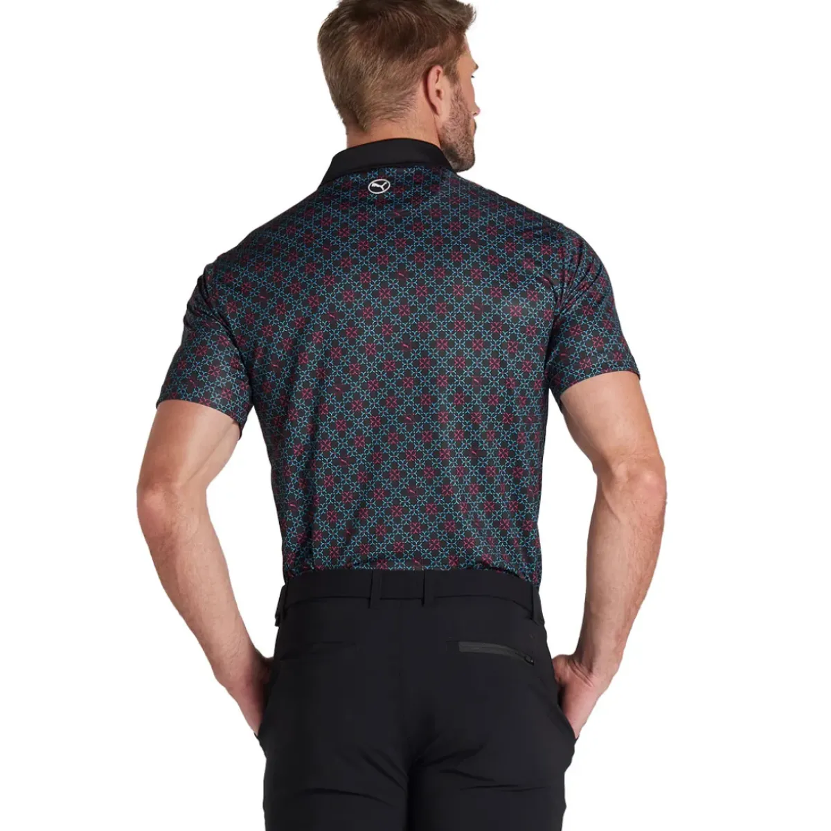 Sale PUMA Men's Pure Monogram Golf Polo Shirt Men's Polo Shirts