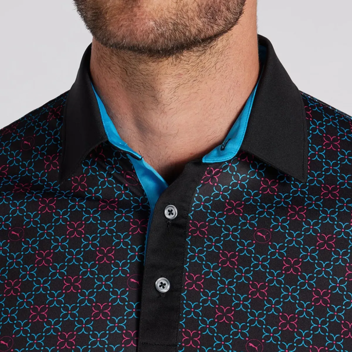 Sale PUMA Men's Pure Monogram Golf Polo Shirt Men's Polo Shirts