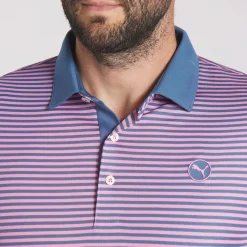 Hot PUMA Men's Pure Stripe Golf Polo Shirt Men's Polo Shirts
