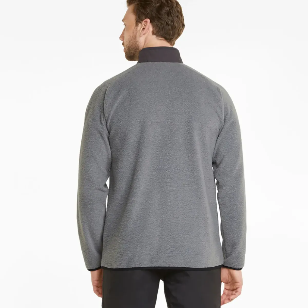 Discount PUMA Men's Sherpa Half Zip Golf Midlayer Men's Sweaters|Men's Midlayers