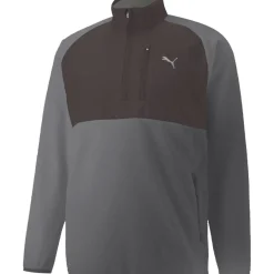 Discount PUMA Men's Sherpa Half Zip Golf Midlayer Men's Sweaters|Men's Midlayers