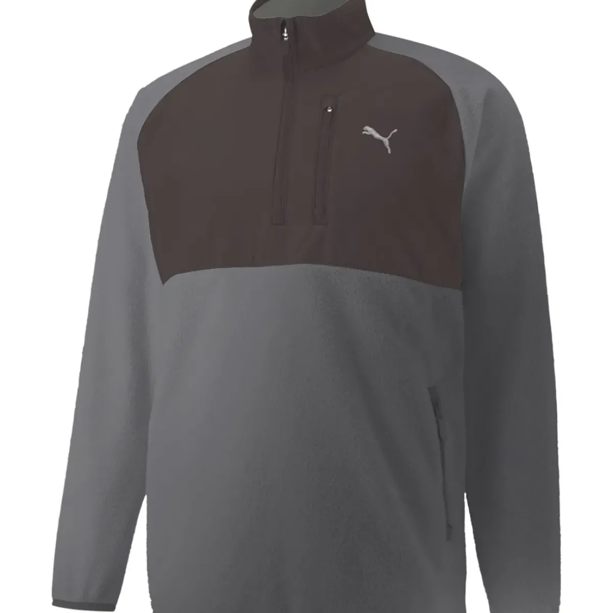 Discount PUMA Men's Sherpa Half Zip Golf Midlayer Men's Sweaters|Men's Midlayers