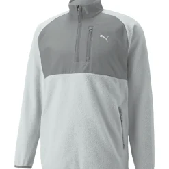 Discount PUMA Men's Sherpa Half Zip Golf Midlayer Men's Sweaters|Men's Midlayers