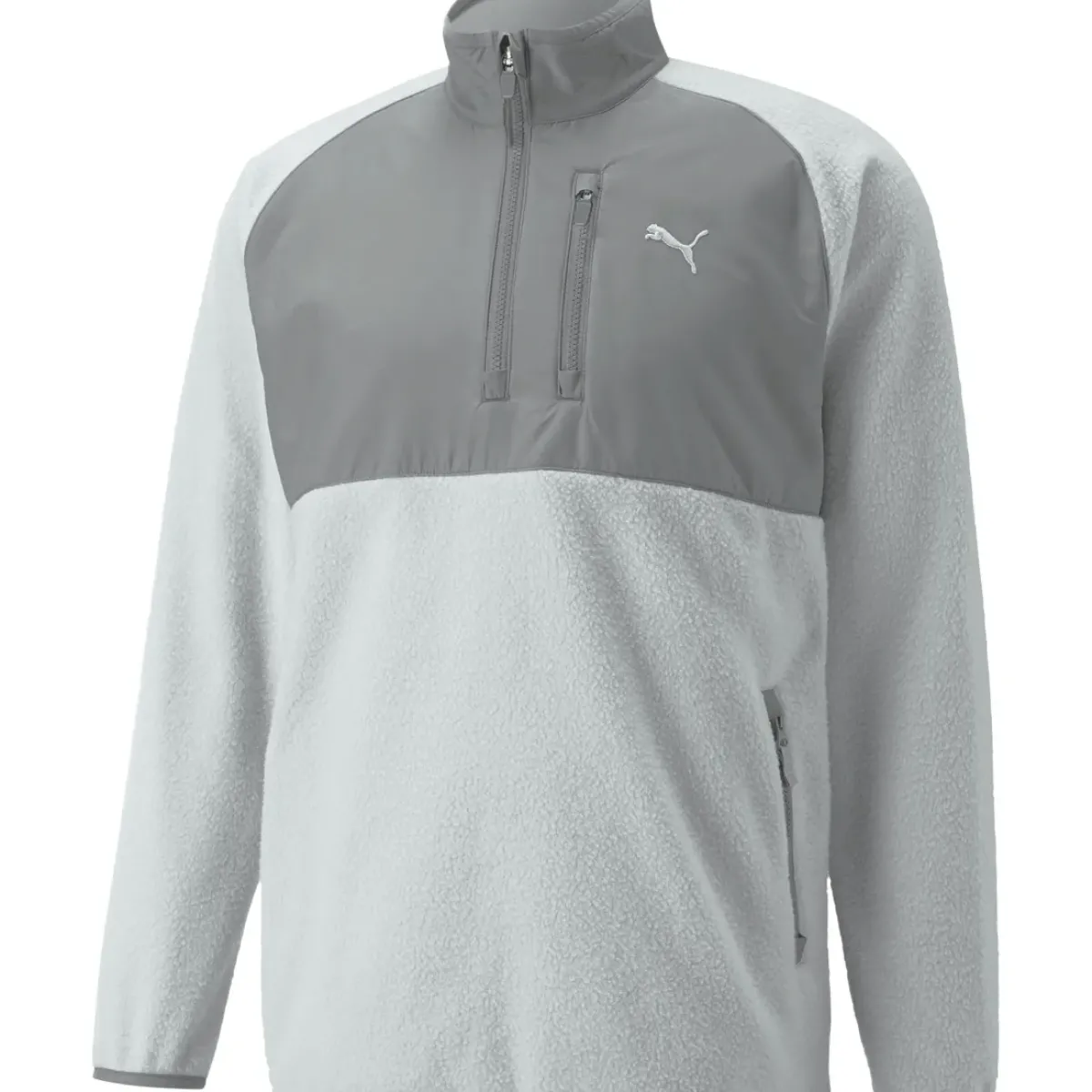 Discount PUMA Men's Sherpa Half Zip Golf Midlayer Men's Sweaters|Men's Midlayers