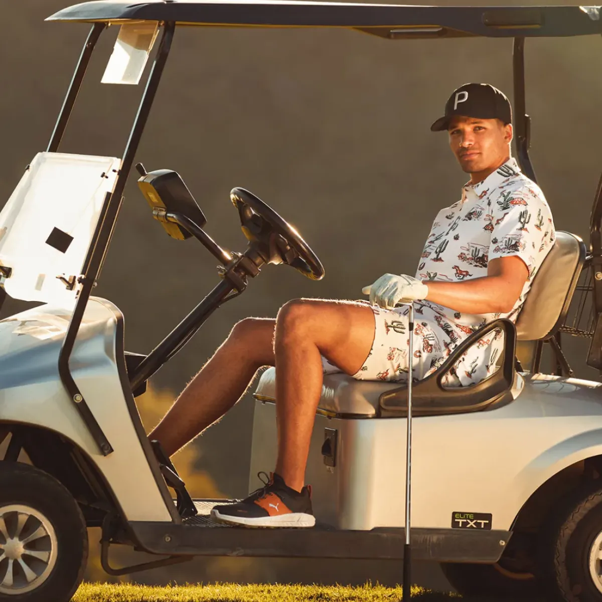 Hot PUMA Men's Vented Wild West Golf Polo Shirt Men's Polo Shirts