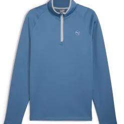 New PUMA Men's Waffle Fleece Quarter Zip Golf Mid Layer Men's Sweaters|Men's Midlayers