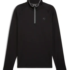 New PUMA Men's Waffle Fleece Quarter Zip Golf Mid Layer Men's Sweaters|Men's Midlayers
