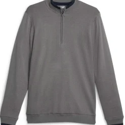 Clearance PUMA Men's Windblock Half Zip Golf Midlayer Men's Sweaters|Men's Midlayers