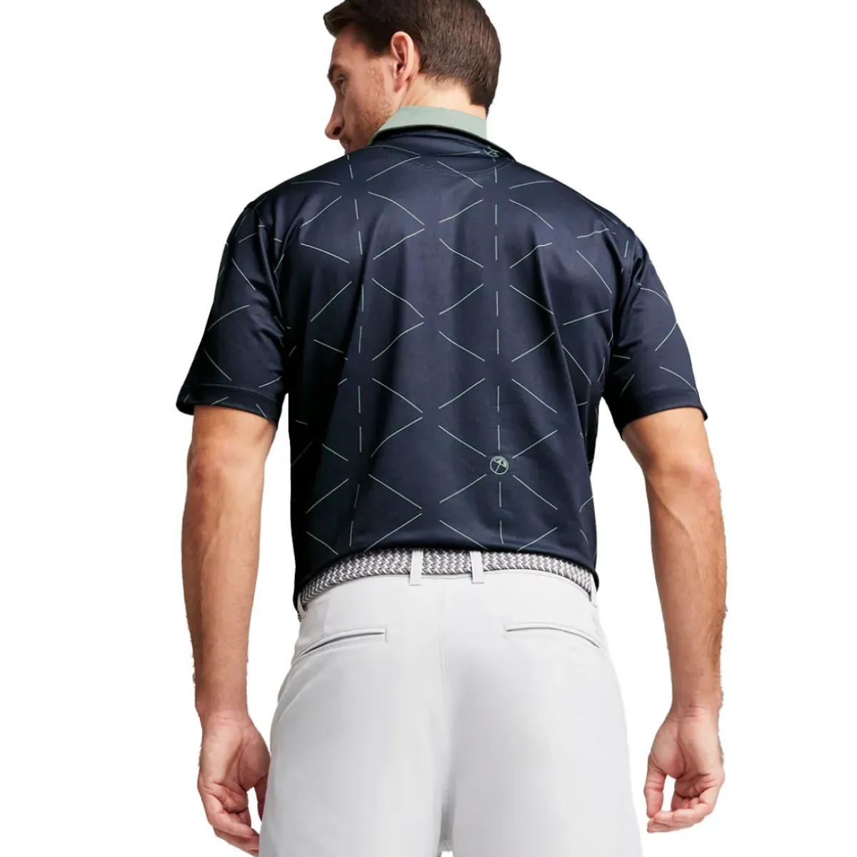 New PUMA Men's X Arnold Palmer Geo Golf Polo Shirt Men's Polo Shirts