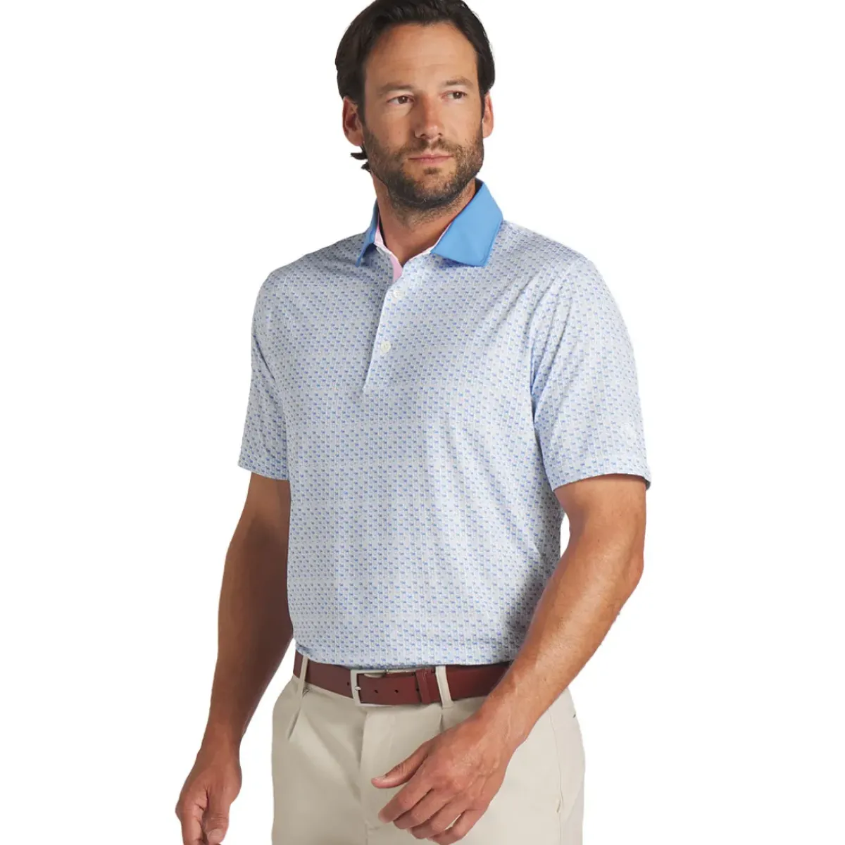 PUMA Men's X Arnold Palmer MATTR Iced Tea Golf Polo Shirt Men's Polo Shirts