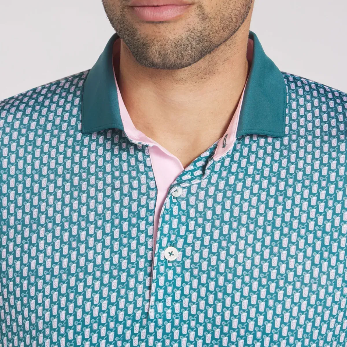 Hot PUMA Men's X Arnold Palmer MATTR Iced Tea Golf Polo Shirt Men's Polo Shirts