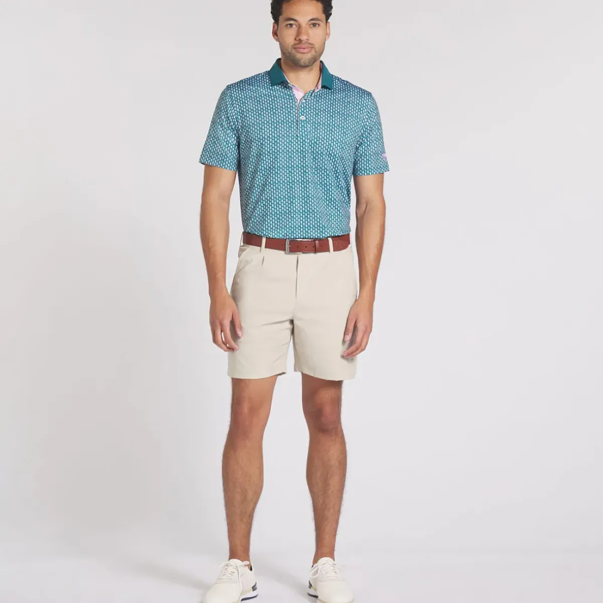 Hot PUMA Men's X Arnold Palmer MATTR Iced Tea Golf Polo Shirt Men's Polo Shirts