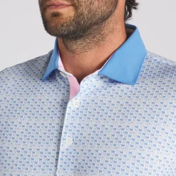 Hot PUMA Men's X Arnold Palmer MATTR Iced Tea Golf Polo Shirt Men's Polo Shirts