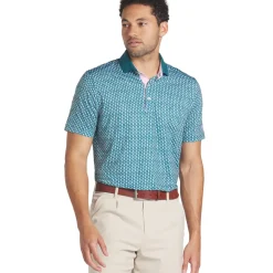 Discount PUMA Men's X Arnold Palmer MATTR Iced Tea Golf Polo Shirt Men's Polo Shirts