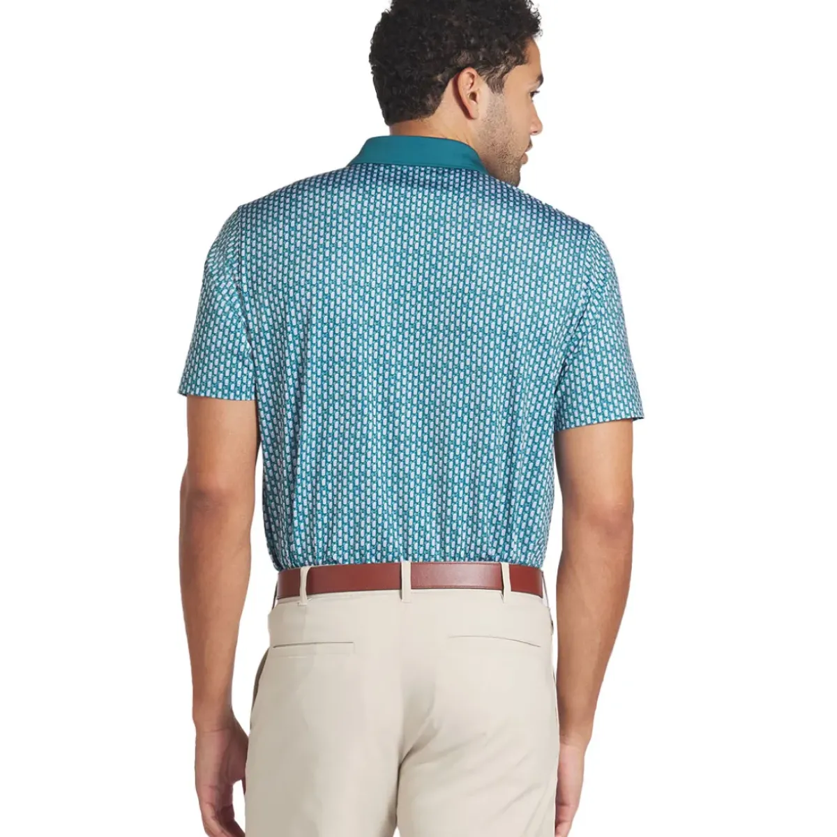 Discount PUMA Men's X Arnold Palmer MATTR Iced Tea Golf Polo Shirt Men's Polo Shirts