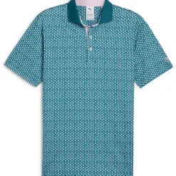 Discount PUMA Men's X Arnold Palmer MATTR Iced Tea Golf Polo Shirt Men's Polo Shirts
