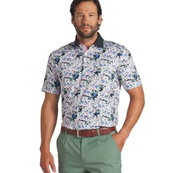 PUMA Men's X Arnold Palmer Floral Golf Polo Shirt Men's Polo Shirts