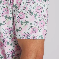 PUMA Men's X Arnold Palmer Floral Golf Polo Shirt Men's Polo Shirts