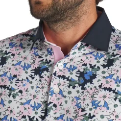 PUMA Men's X Arnold Palmer Floral Golf Polo Shirt Men's Polo Shirts