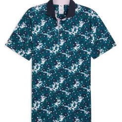 PUMA Men's X Arnold Palmer Floral Golf Polo Shirt Men's Polo Shirts