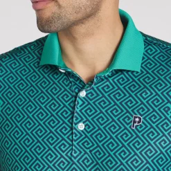 PUMA Men's X Palm Tree Crew Resort Golf Polo Shirt Men's Polo Shirts