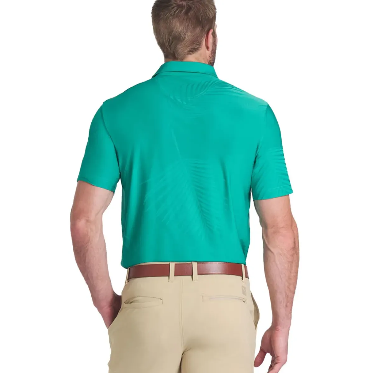 Outlet PUMA Men's X Palm Tree Cree Jacquard Golf Polo Shirt Men's Polo Shirts