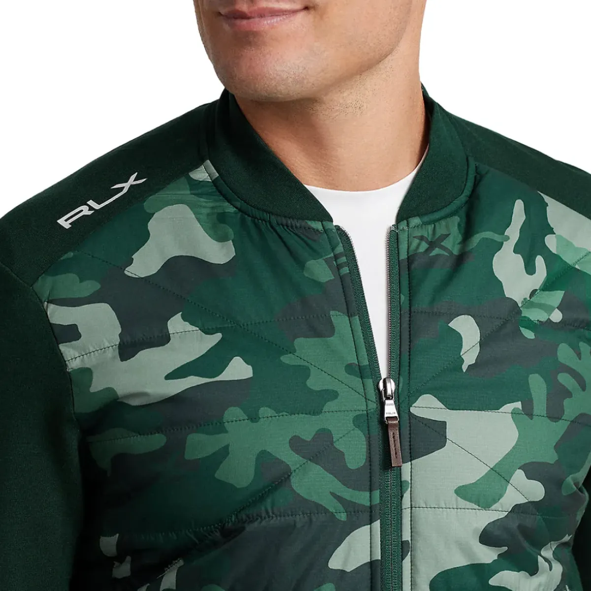 Golf-Camo Quilted Golf Hybrid Golf Jacket Men's Sweaters|Men's Jackets