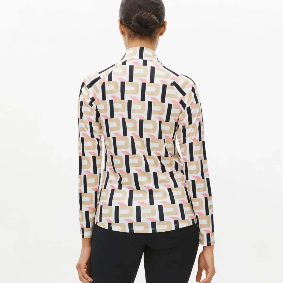 New Rohnisch Ladies Addy Print Long Sleeve Golf Mid Layer Ladies Midlayers|Men's Midlayers
