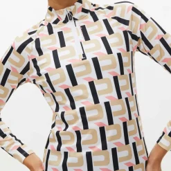 New Rohnisch Ladies Addy Print Long Sleeve Golf Mid Layer Ladies Midlayers|Men's Midlayers