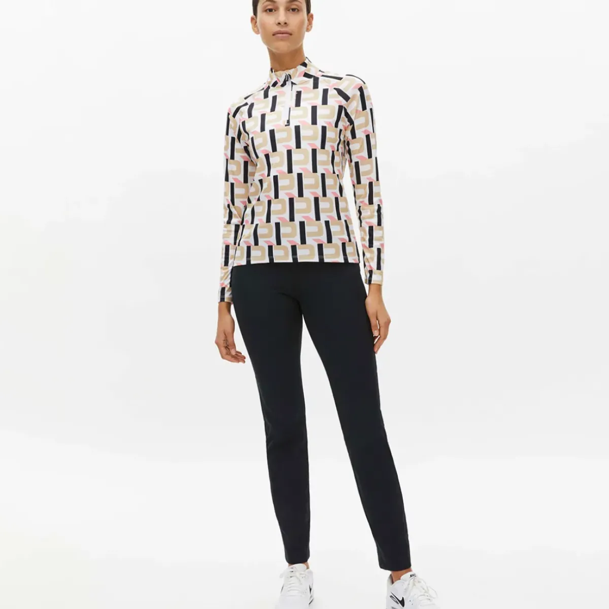 New Rohnisch Ladies Addy Print Long Sleeve Golf Mid Layer Ladies Midlayers|Men's Midlayers