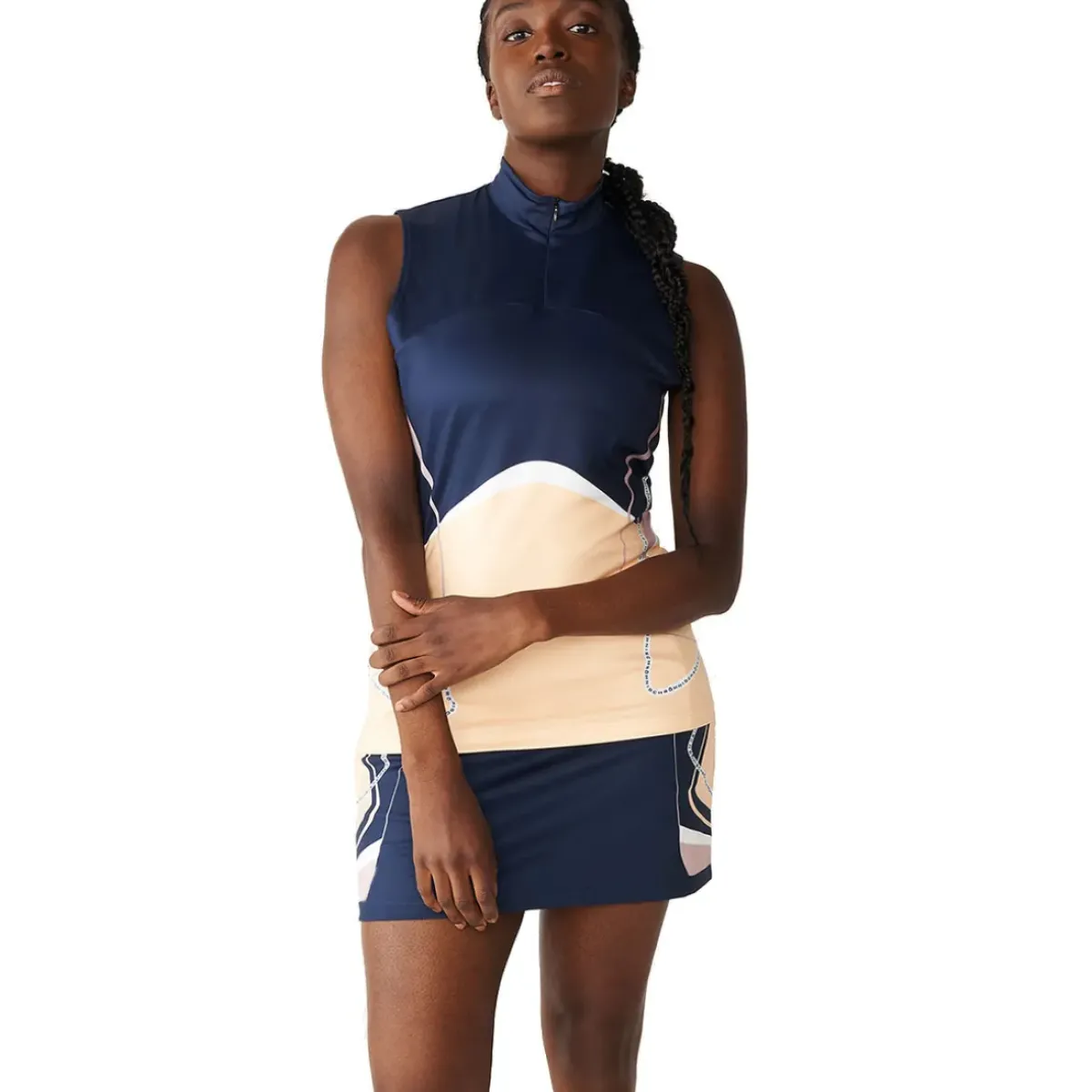 Rohnisch Ladies Sprint Sleeveless Stretch Golf Polo Shirt Ladies Polo Shirts