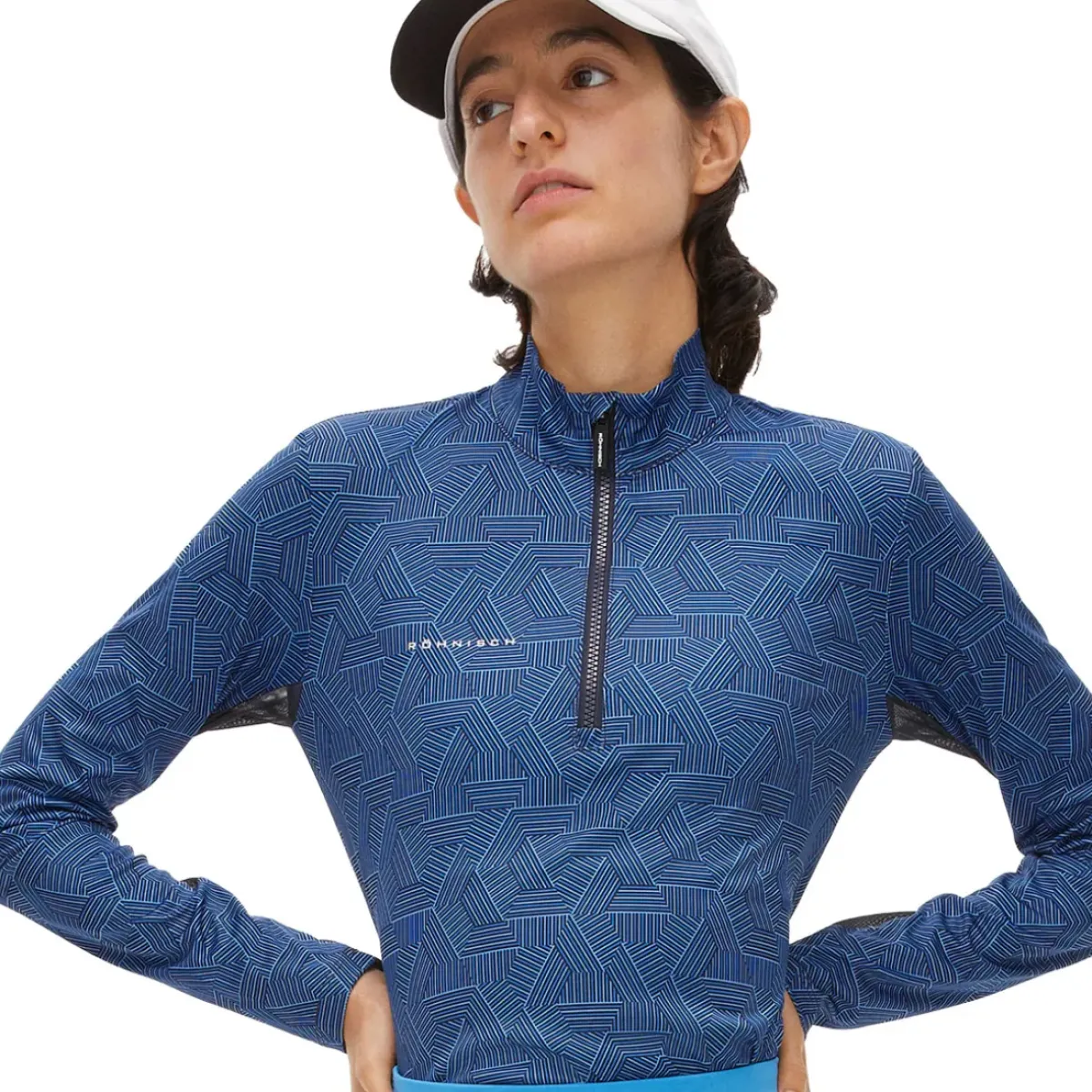 Clearance Rohnisch Ladies UV Mesh Half Zip Golf Mid Layer Ladies Midlayers|Men's Midlayers