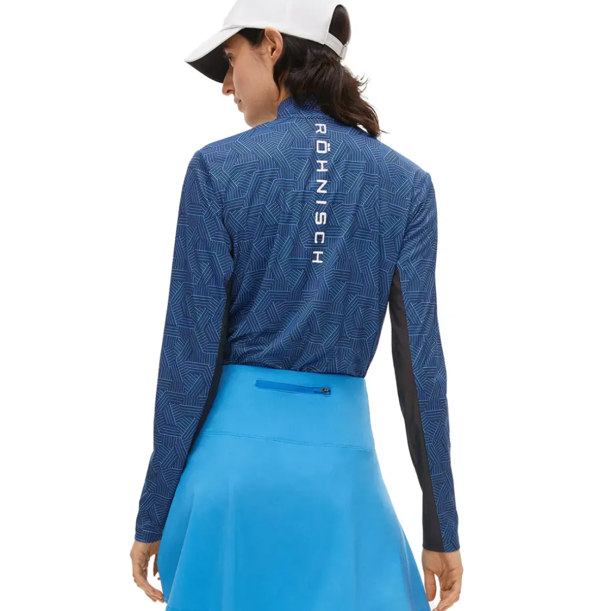 Clearance Rohnisch Ladies UV Mesh Half Zip Golf Mid Layer Ladies Midlayers|Men's Midlayers