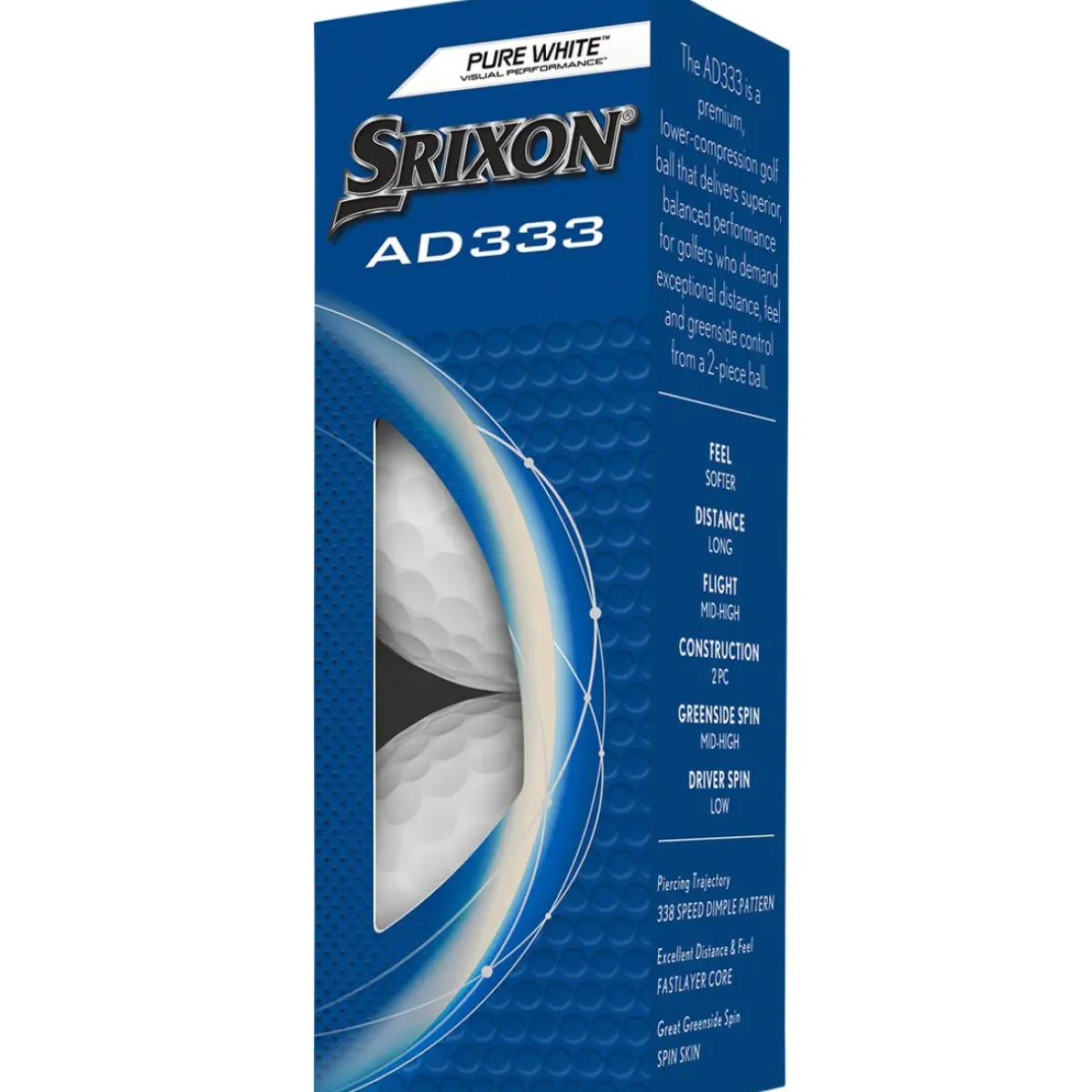 AD333 12 Golf Ball Pack Ladies Golf Balls