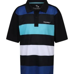 Outlet Junior Beat Stripe Stretch Golf Polo Shirt Junior Polo Shirts