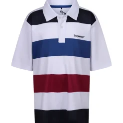 Online Junior Beat Stripe Stretch Golf Polo Shirt Junior Polo Shirts