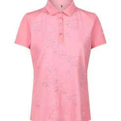 New Ladies Splatter Print Golf Polo Shirt Ladies Polo Shirts|Season Ready Collection