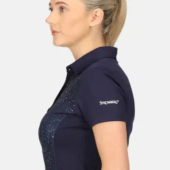 New Ladies Splatter Print Golf Polo Shirt Ladies Polo Shirts|Season Ready Collection