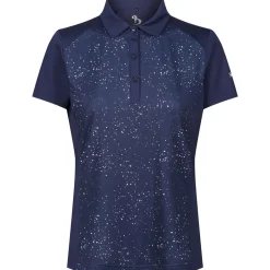 New Ladies Splatter Print Golf Polo Shirt Ladies Polo Shirts|Season Ready Collection