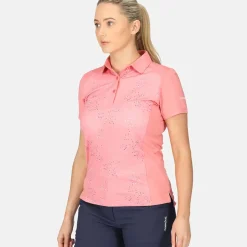 Sale Ladies Splatter Print Golf Polo Shirt Ladies Polo Shirts|Season Ready Collection