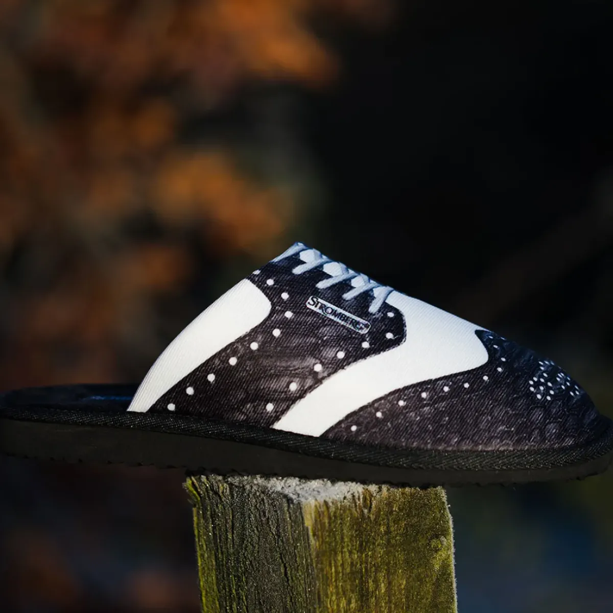 Hot Men's Brogue Mule Golf Slippers Men's Golf Slippers